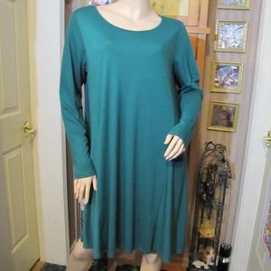 Stylus Green Rayon Dress XL